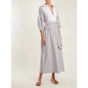 WIGGY KIT BLACK & WHITE STRIPE MARKET DRESS XS